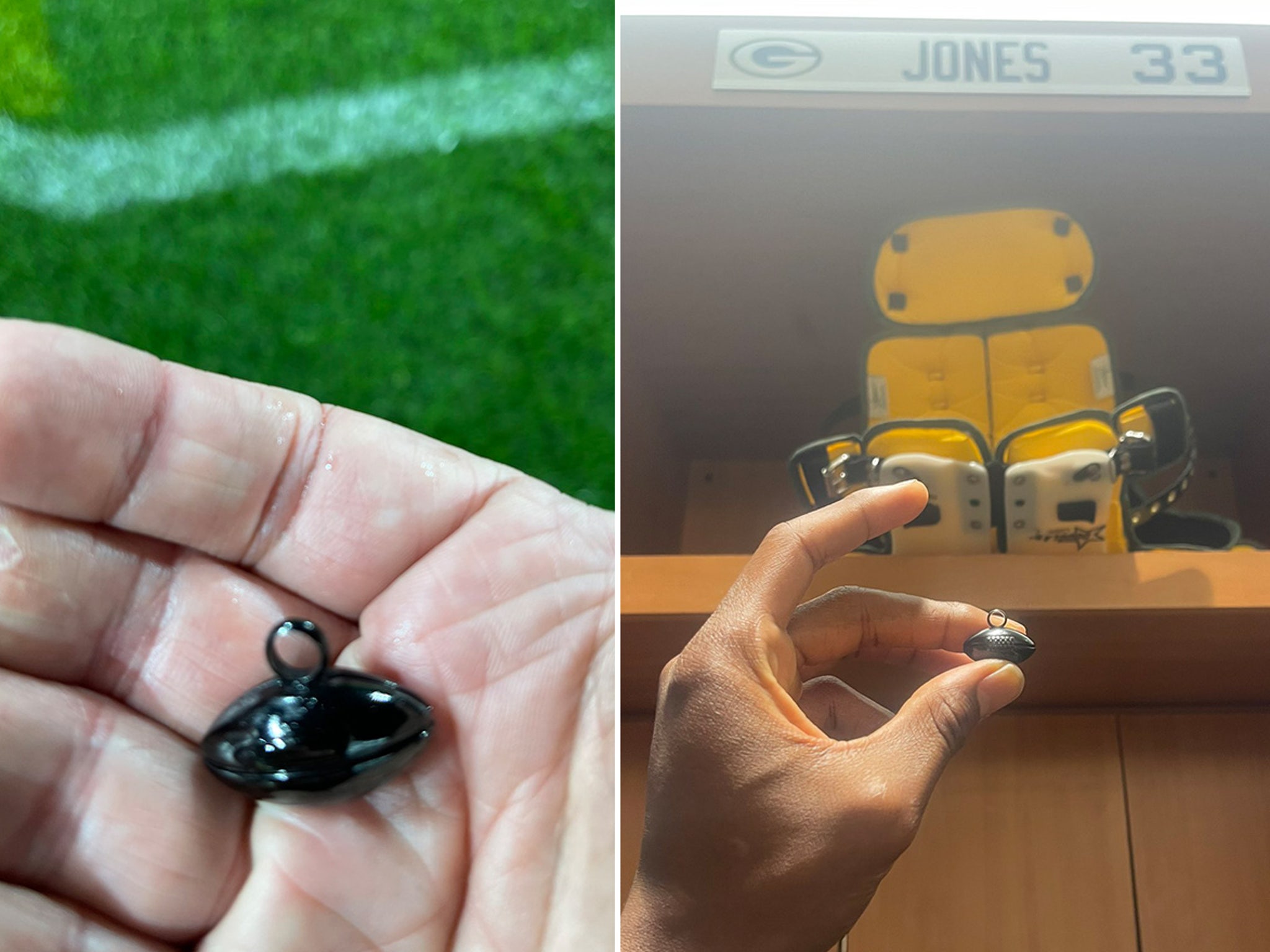 Packers' Aaron Jones Finds Pendant Containing Dad's Ashes After Frantic  Search