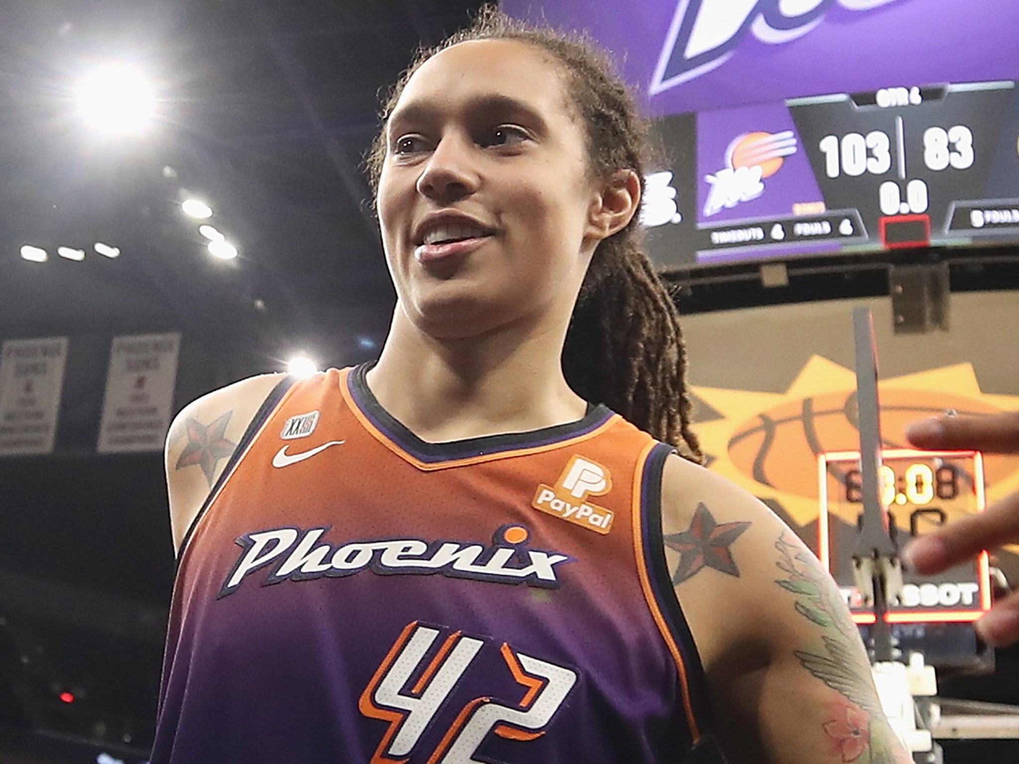 Brittney Griner Dunks In First Workout Since Release, WNBA