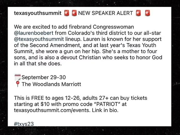 texas youth summit tweet