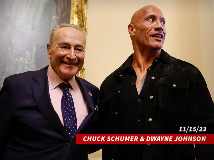 The rock Chuck Schumer white house