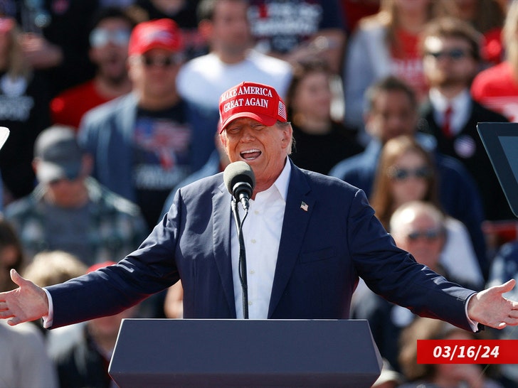 Donald Trump speaks during a Buckeye Values PAC Rally in Vandalia