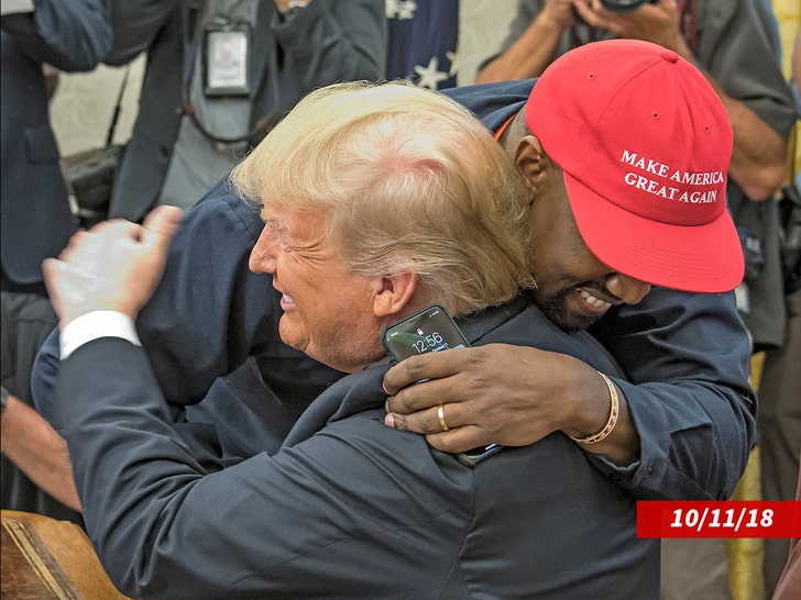 kanye west e donald trump 2018