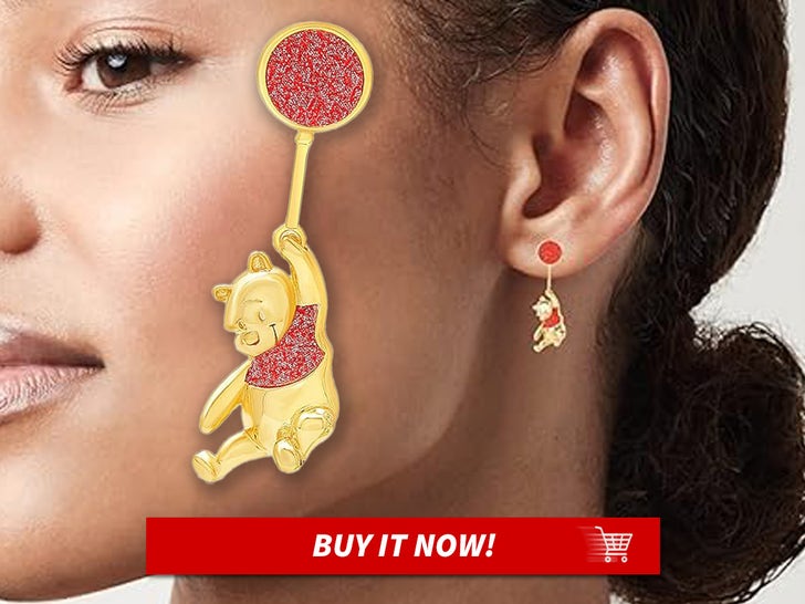 Disney-Winnie-the-Pooh-Wanita-Flash-Berlapis-Anting-UTAMA