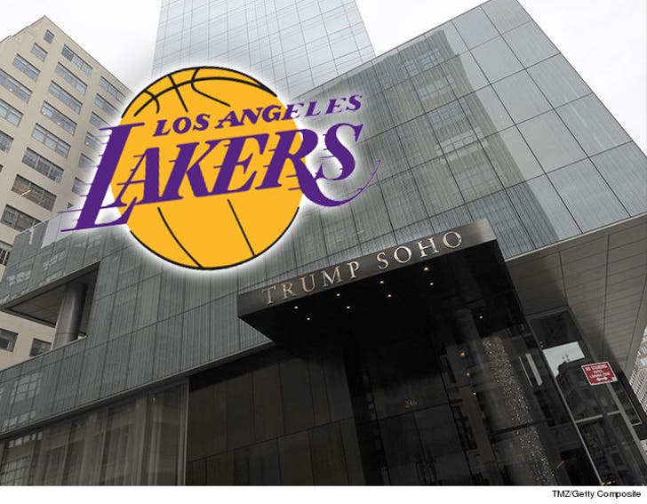 L A Lakers Dumping Trump Hotel Amid 'Security Concerns' :: 1213-lakers-trump-soho-getty-4