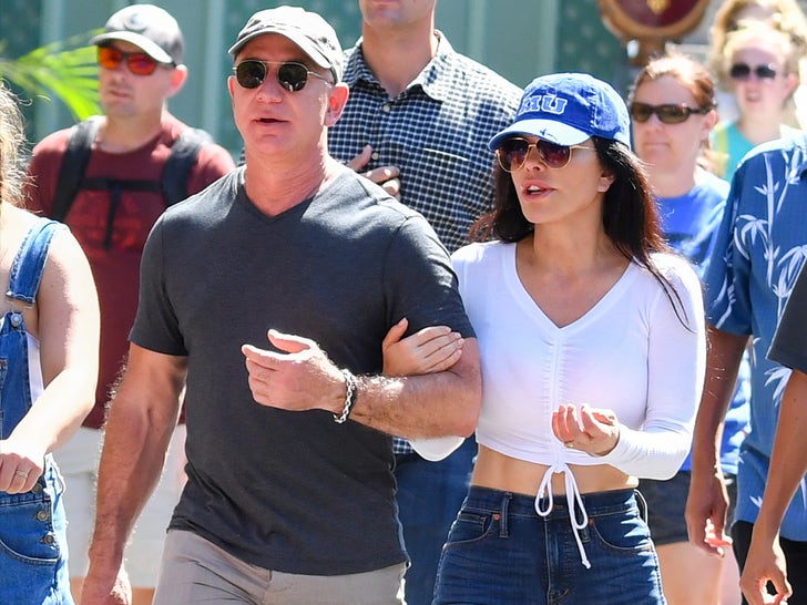 Jeff Bezos GF Lauren Sanchez Take a Trip to Disneyland