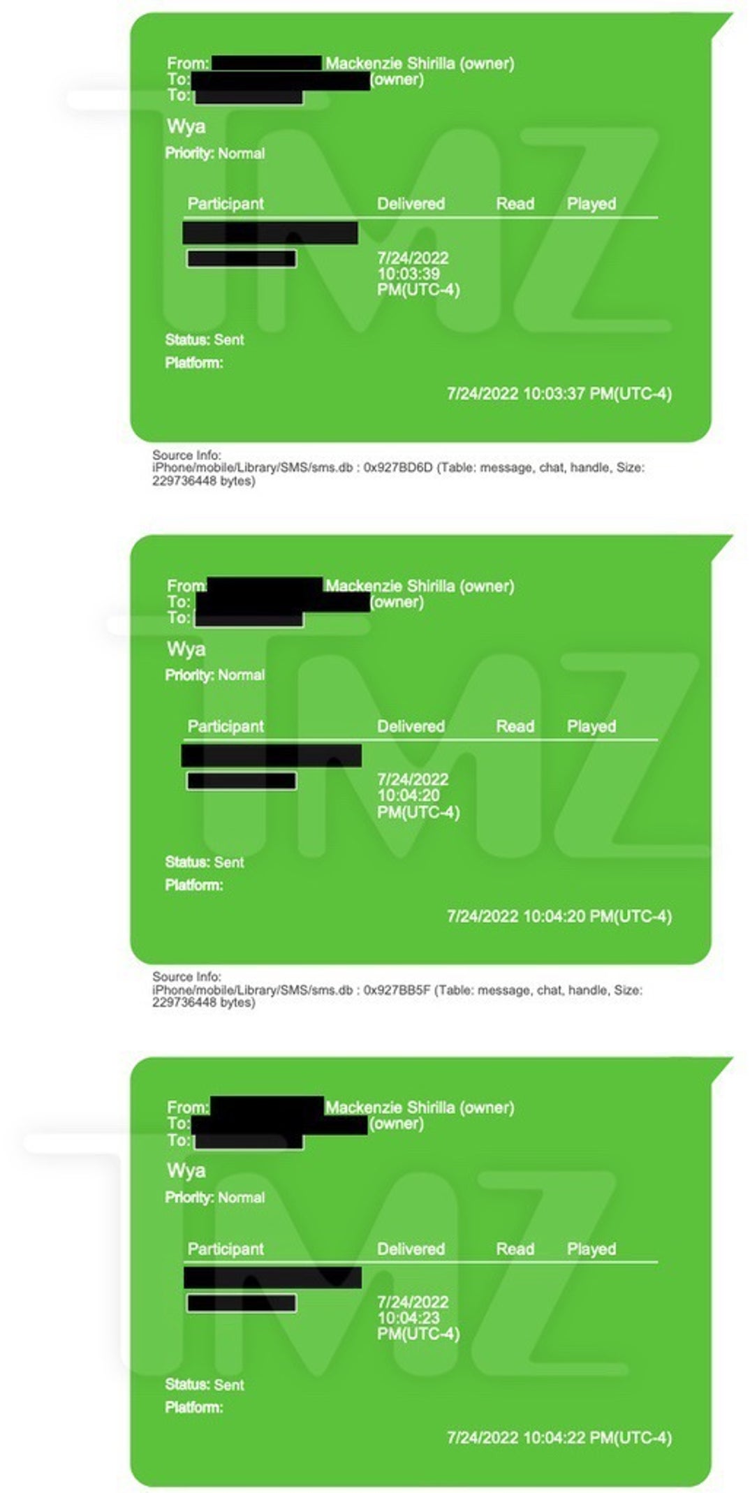Mackeznie Shirilla Last Texts With Dominic Russo 9