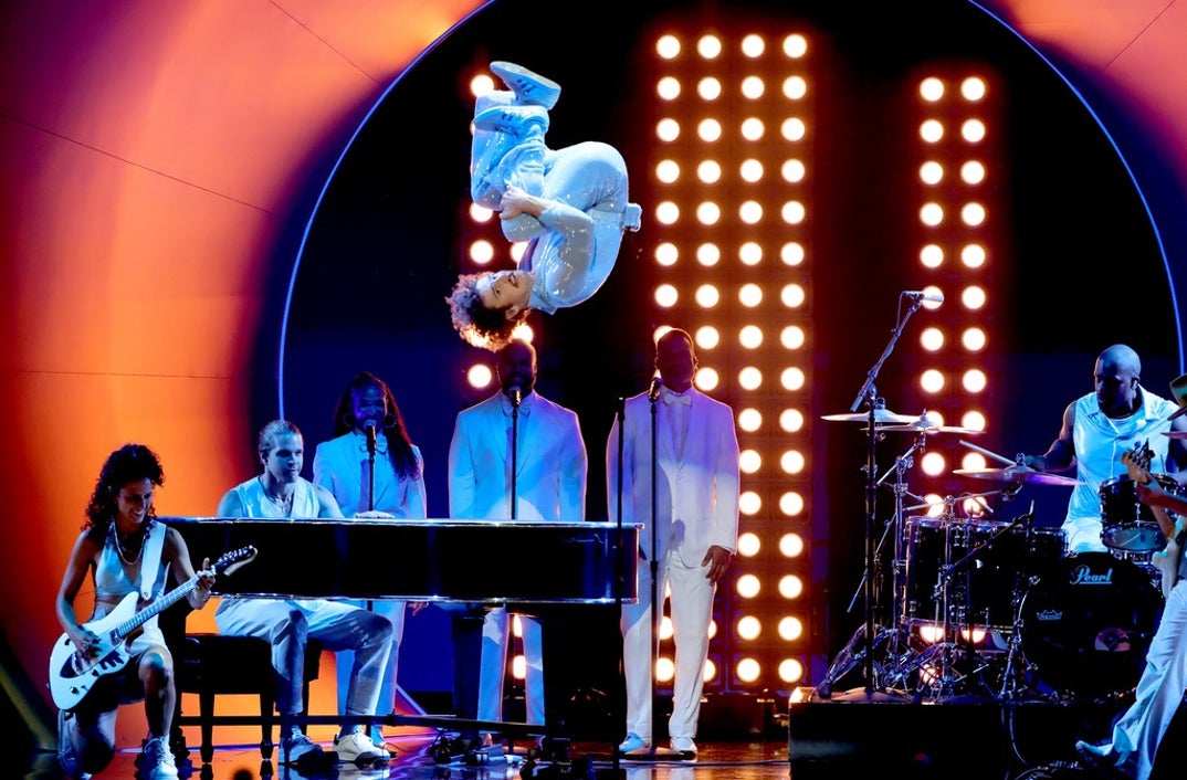 Benson Boone Flipping On Stage 5