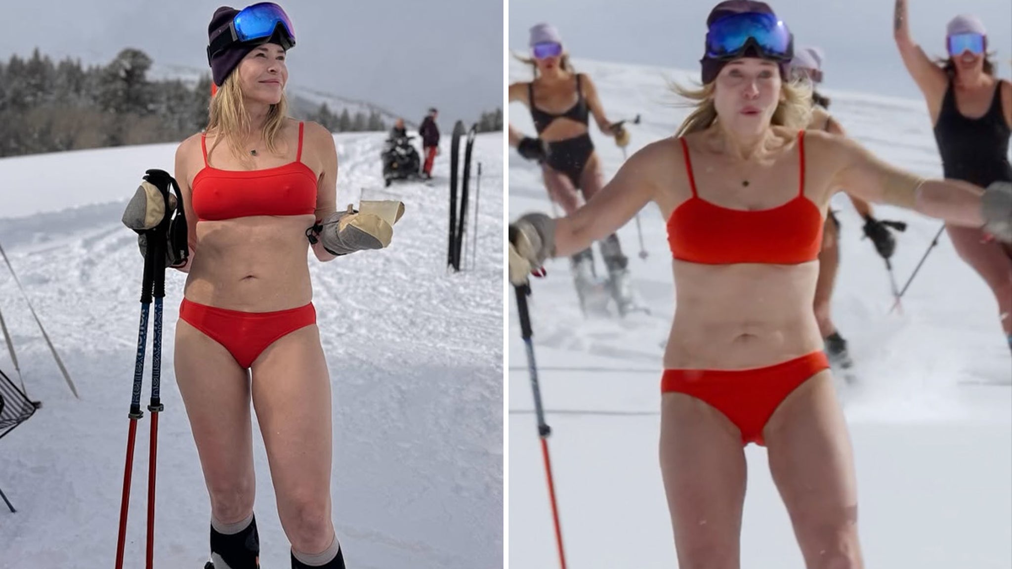 Chelsea Handler Back at It With Sexy Skiing Shots for 50th Bday!