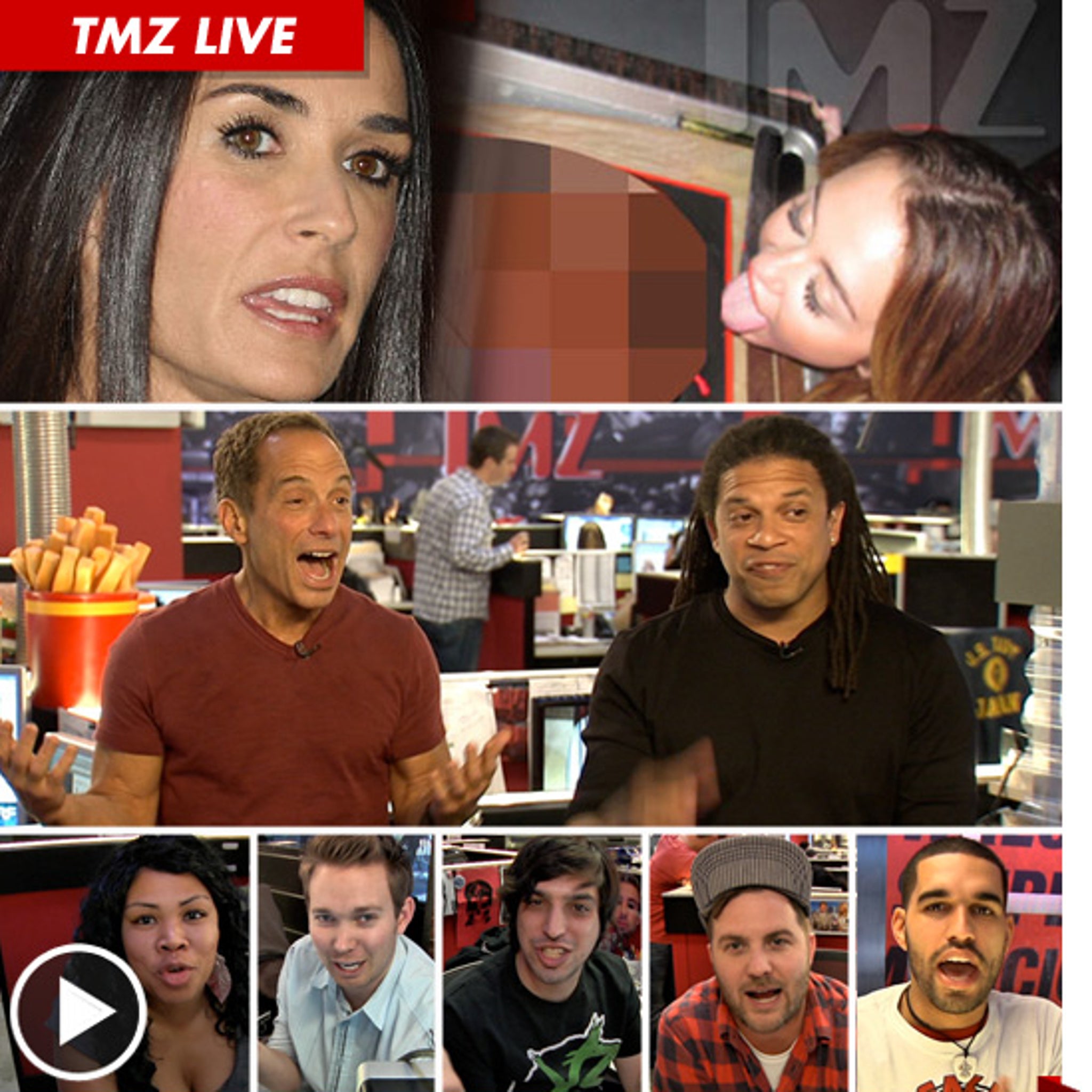 TMZ Live: Demi Moore -- Too Old to Be Huffing Nitrous Oxide