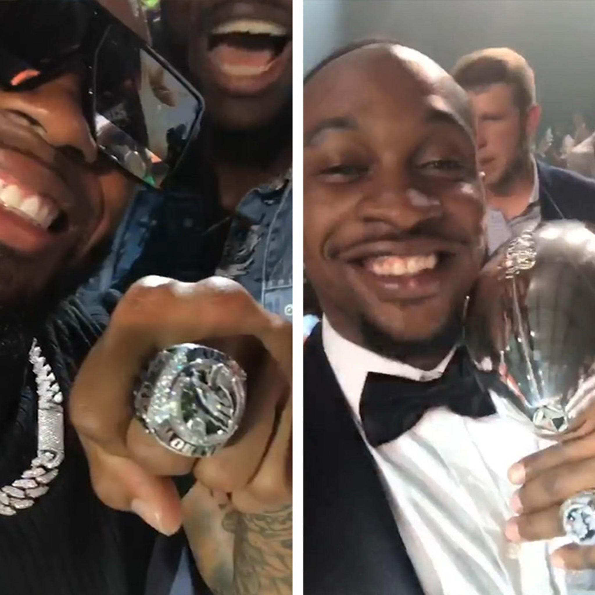 Meek Mill & Rick Ross Celebrate Philadelphia Eagles Receiving Super Bowl  Rings