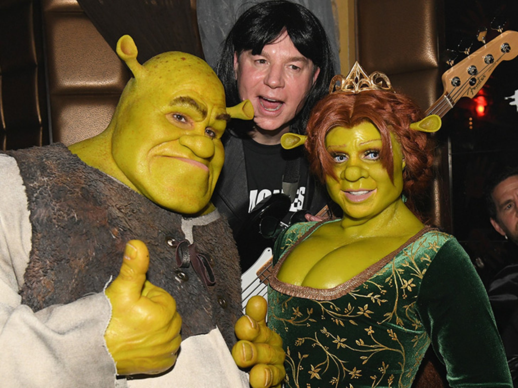 Heidi Klum Rocks Insane 'Shrek' Costume In Front of Mike Myers!