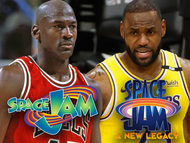 Michael Jordan e LeBron James Space Jam