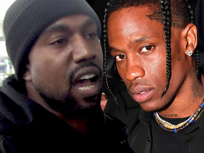 Kanye West and Travis Scott