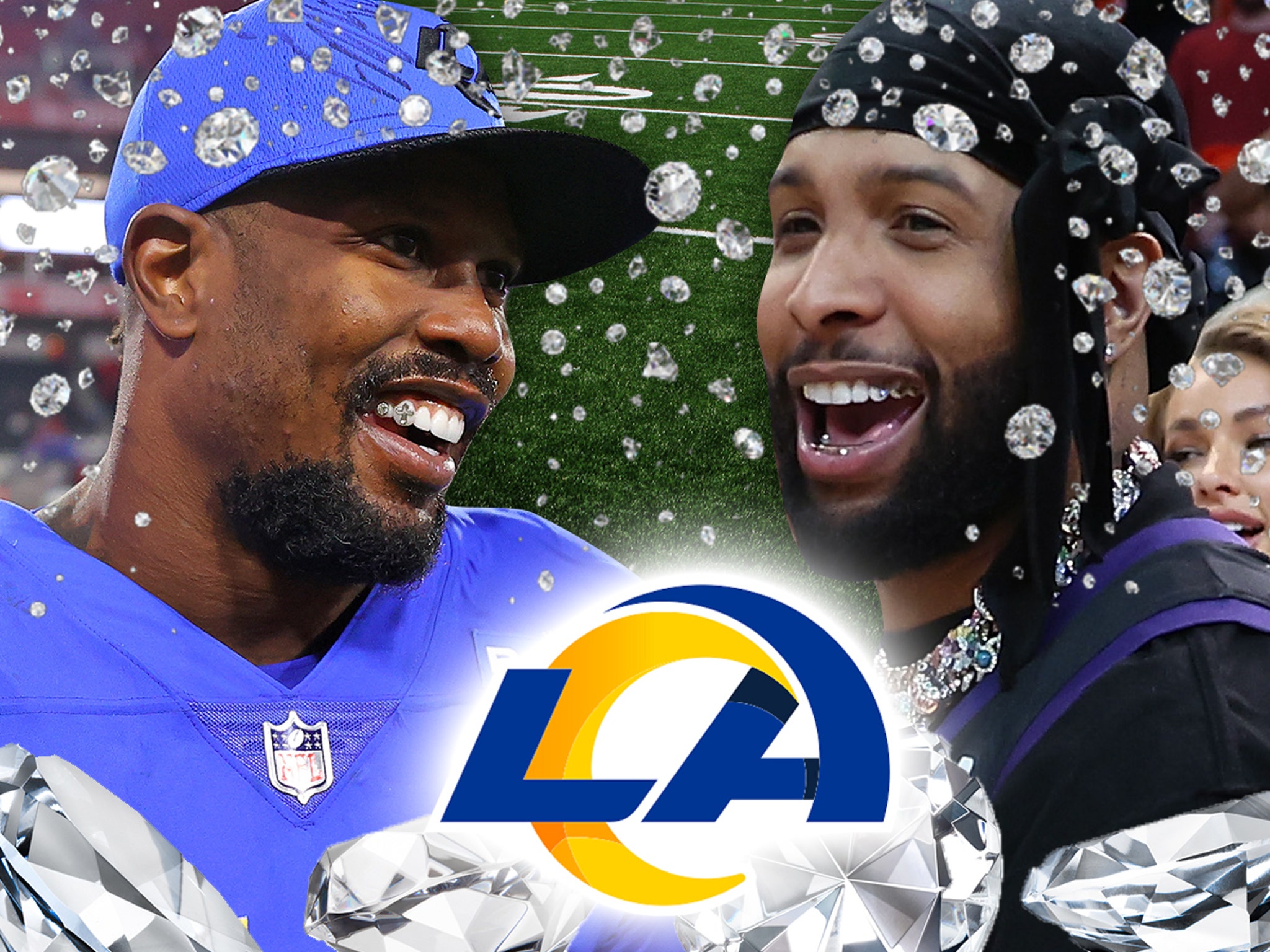 Odell Beckham Jr., Von Miller Collabing W/ Celeb Jeweler On Rams' Super  Bowl Rings