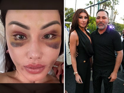 holly sonders Oscar De La Hoya insta getty 1