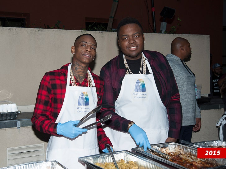sean kingston soulja boy thanksgiving dinner los angeles 2015 getty 1