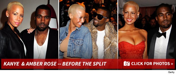 Amber Rose & Kanye West -- Before the Split