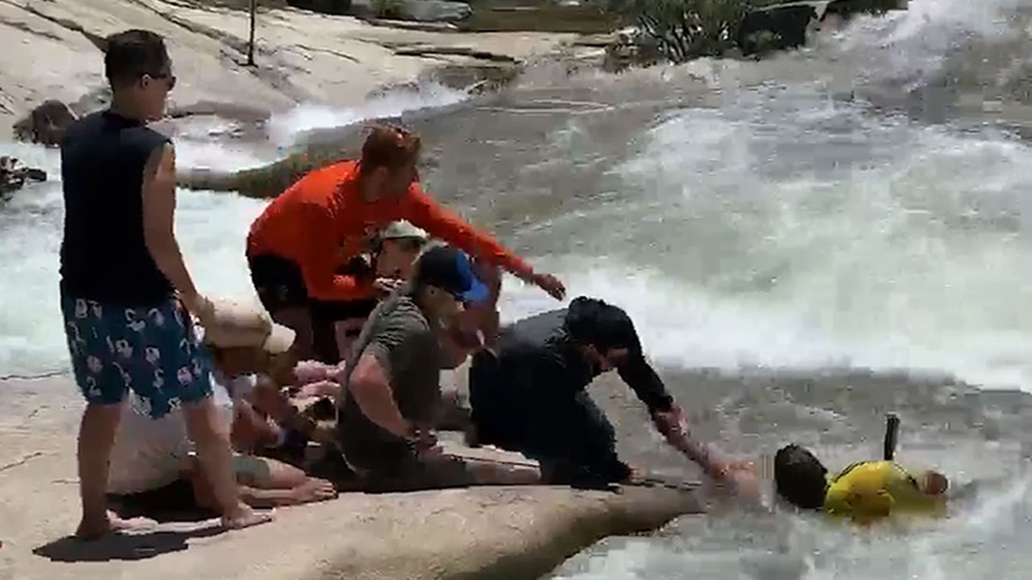 Hiker Trapped in Whirlpool Rescued by Resourceful Cop