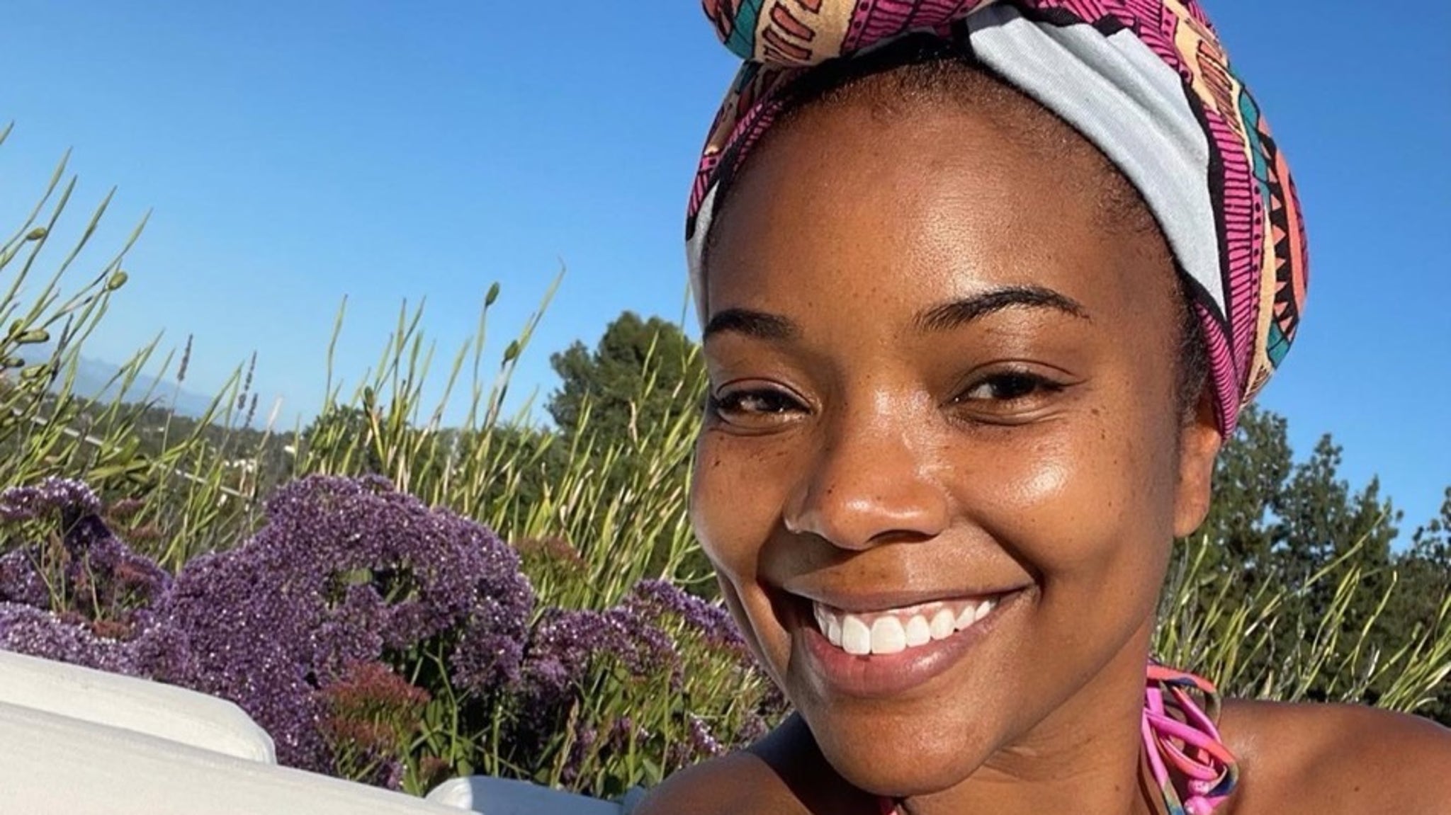 Gabrielle Union Stuns In Floral Bikini