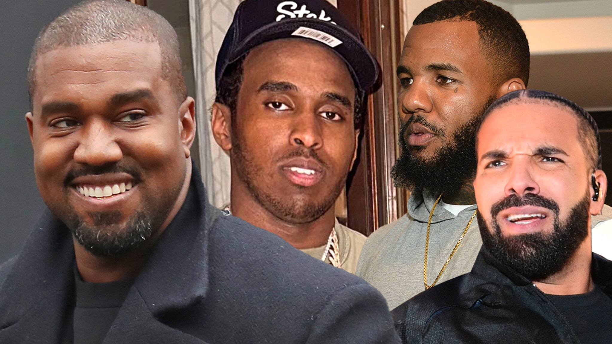 Kanye West Gifts Drake's Friend Top5 a Swastika Chain After Fallout With The Game