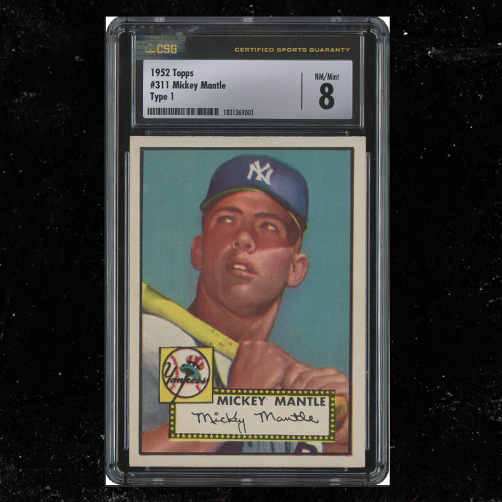 Mickey Mantle '52 Topps #311 Card Up For Auction, Expected To Fetch $1.5 Mil