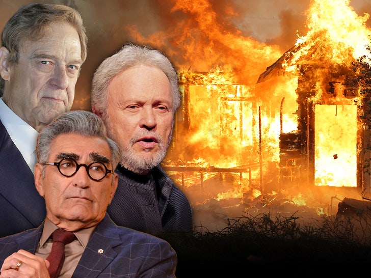 Billy Crystal, Eugene Levy, John Goodman, pacific palisades fire home burned down main getty