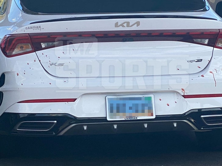 car at scene around Jaylen brown sports