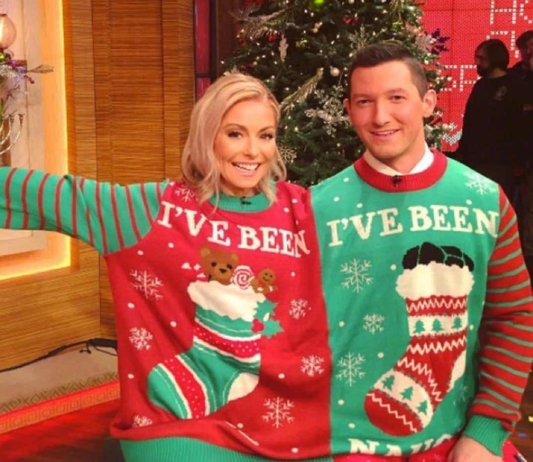 Kelly Ripa and guest host Richard Curtis