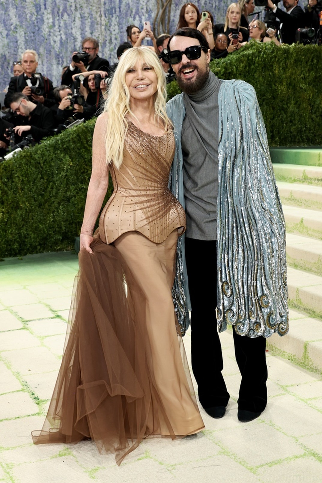Donatella Versace and Alessandro Michele