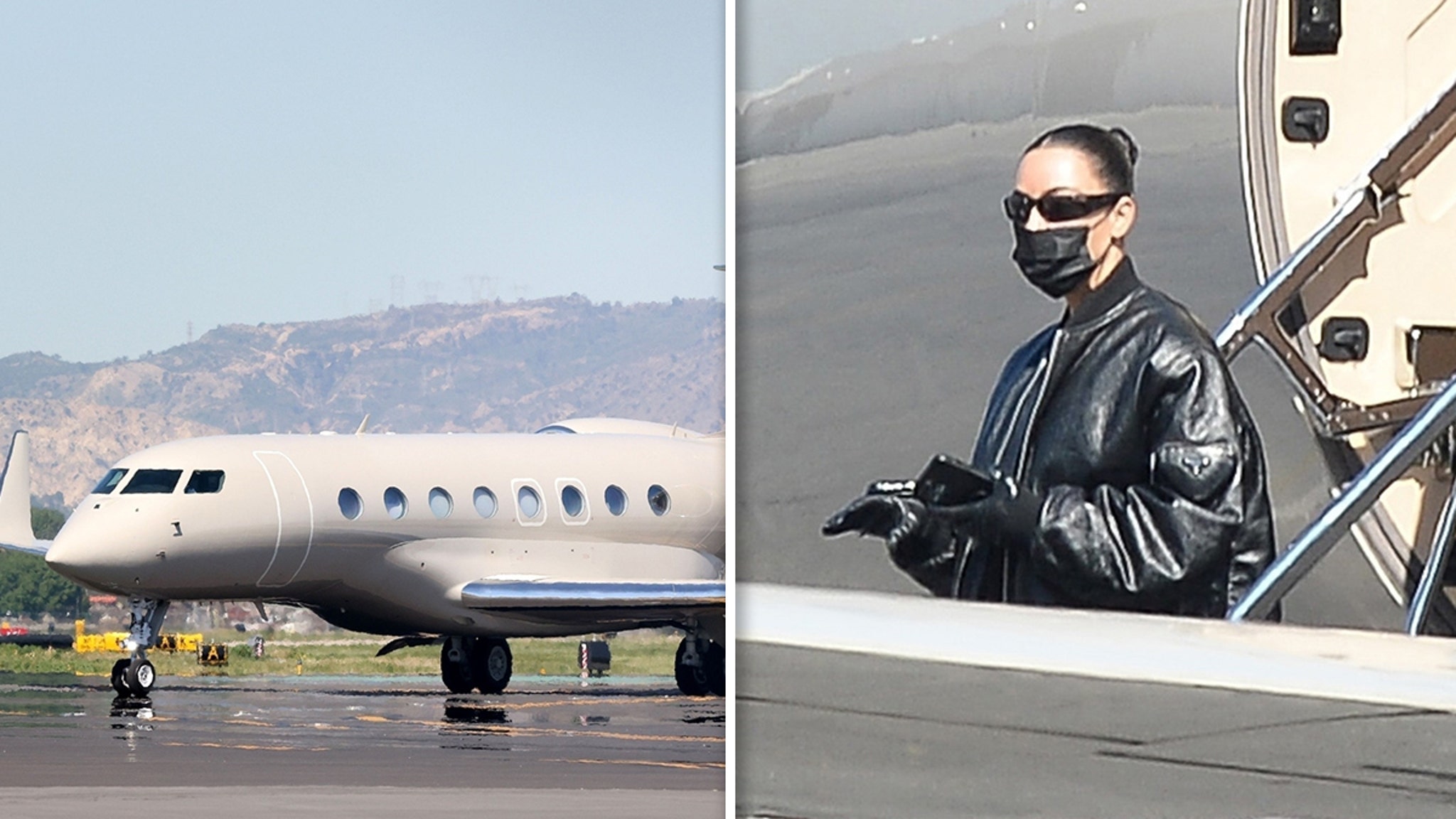 Kim Kardashian Flies Home from Milan in Her New Private Jet - Hollywood ...