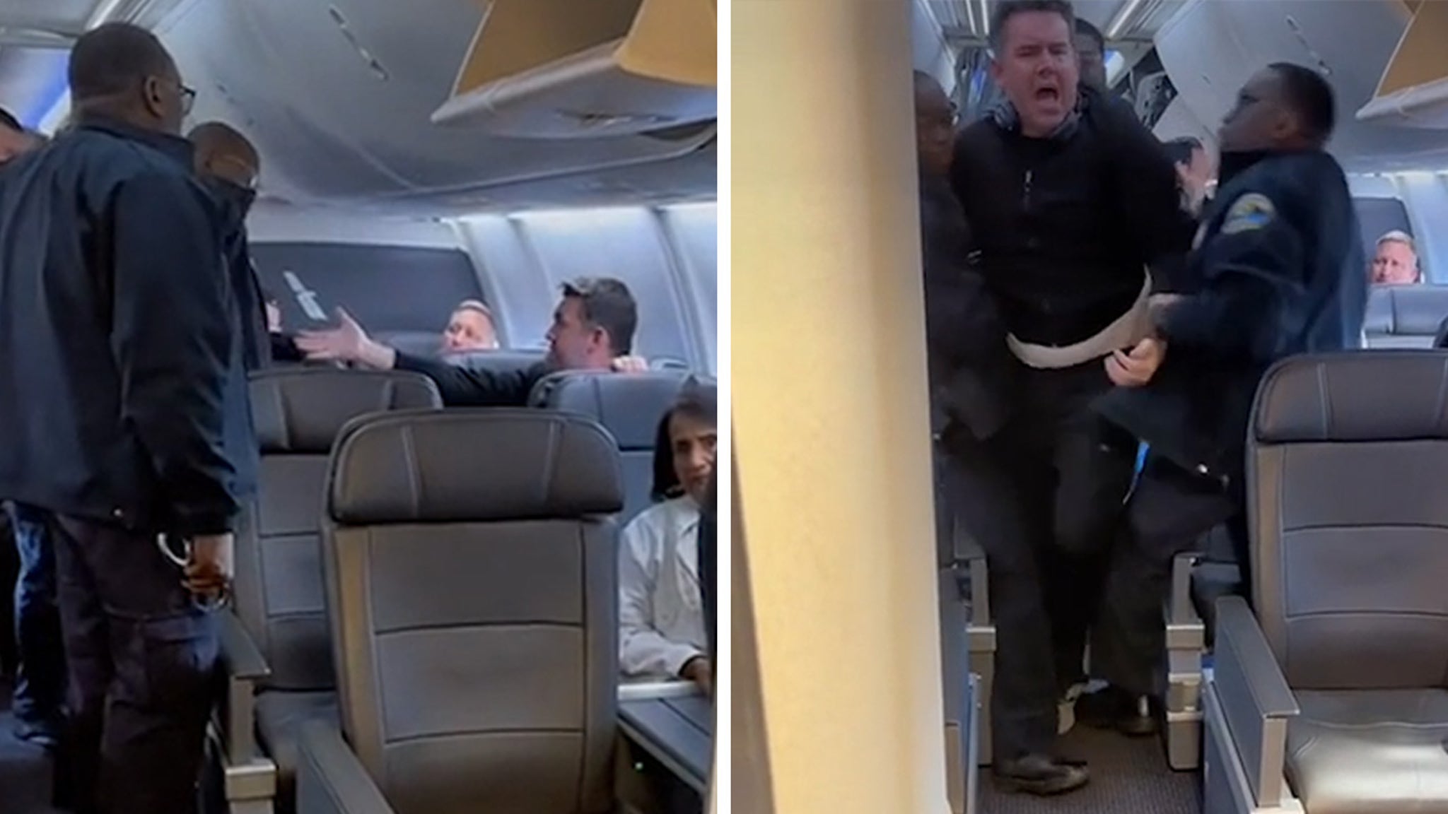 Passengers 'kicked off' plane after being made to sit in vomit-covered  seats