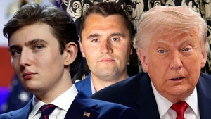 barron donald trump and charlie kirk getty 1