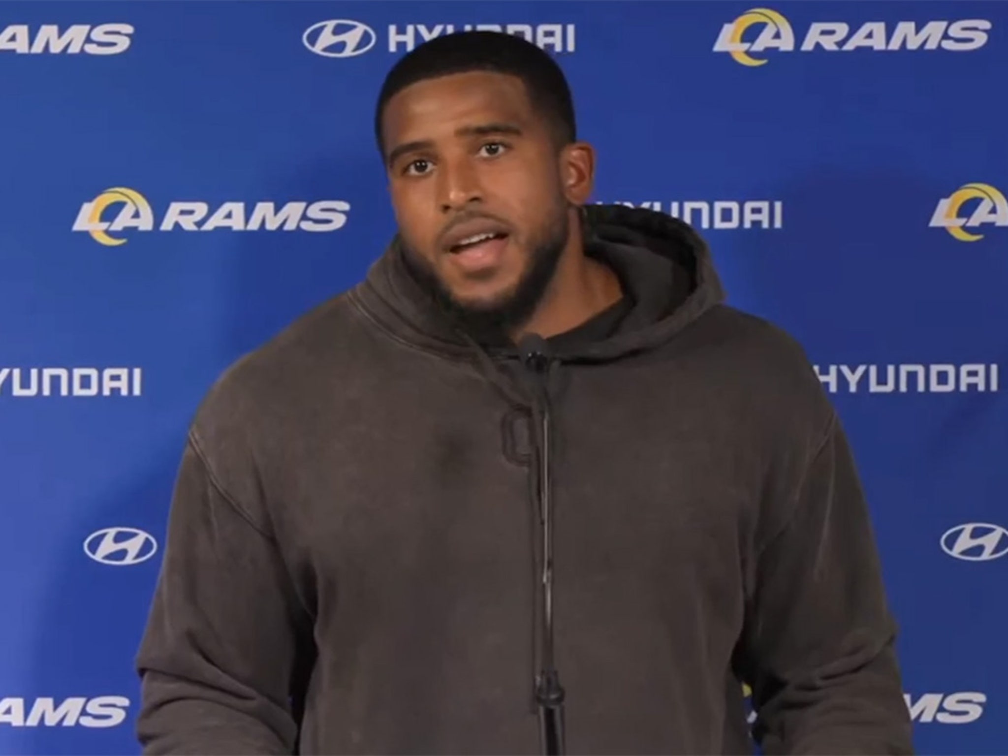 Protester trucked by Rams' Bobby Wagner on Monday Night Football files  police report