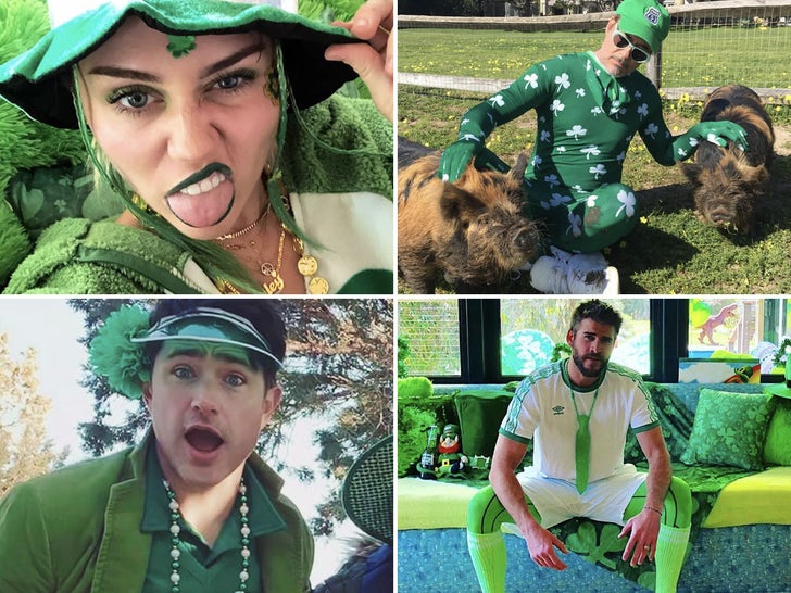 Stars Celebrating St. Patrick's Day -- Go Green!