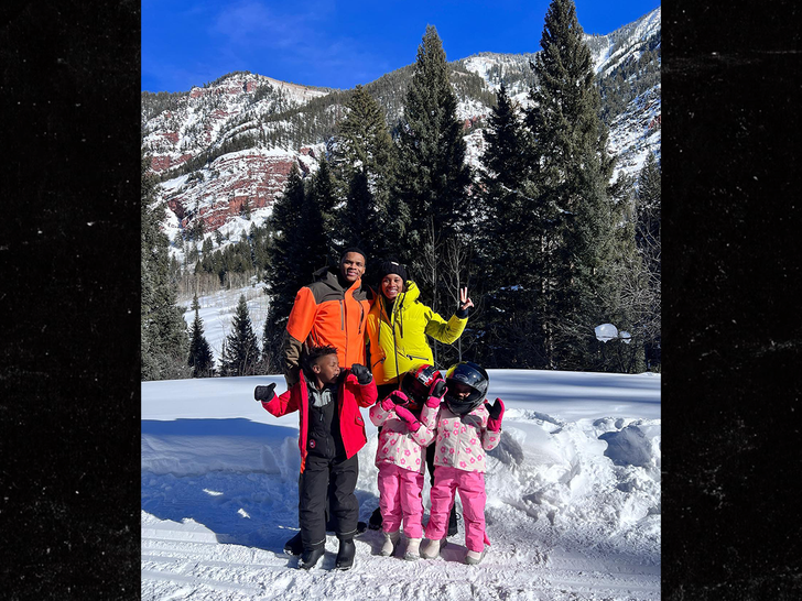 Nina and russel Westbrook and kids instagram photo