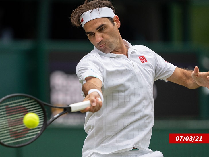 Roger Federer jogando