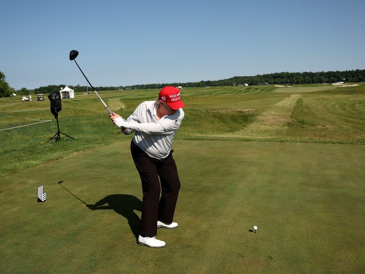 Donald Trump Taking A Swing At It