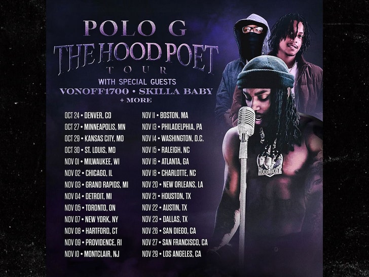 Polo G tour Instagram post