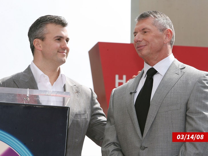 vince and shane mcmahon getty