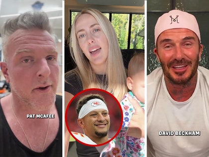 Brittany Mahomes, Pat McAfee, David Beckham