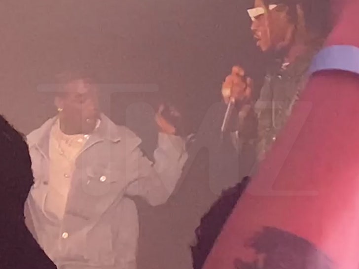 Lil Uzi Vert Wearing an XO x Super Bowl Jacket With a Louis Vuitton Belt &  Sneakers