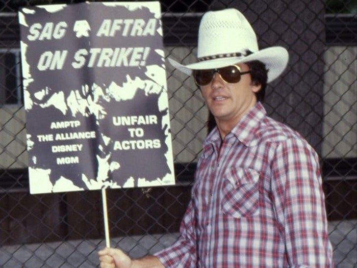 Actors Picket During The SAG Strike in 1980
