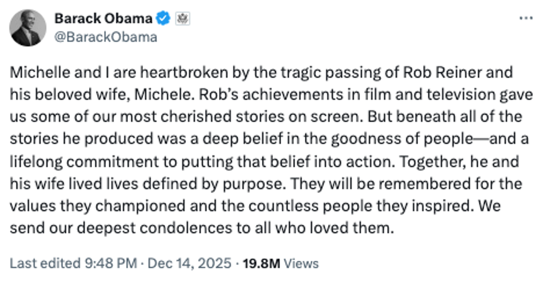 Online Reactions & Tributes to Rob Reiner’s Passing 4