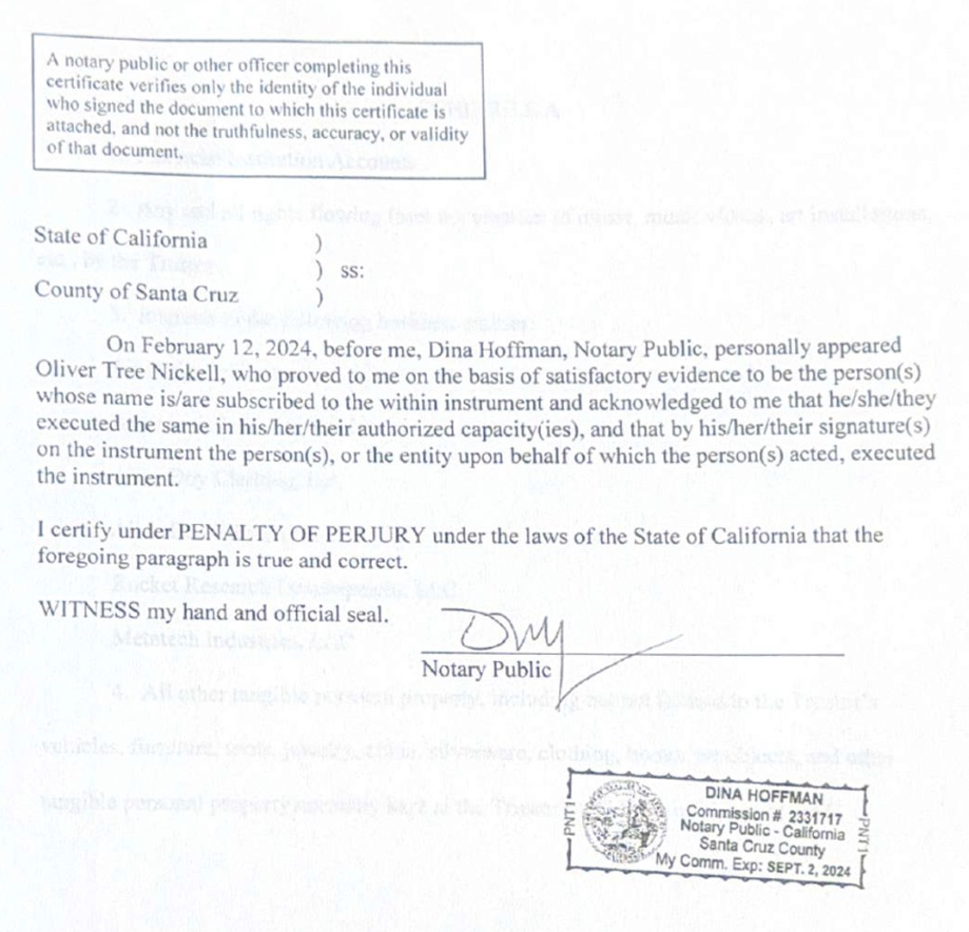 Oliver Tree Petition To Administer Estate 15