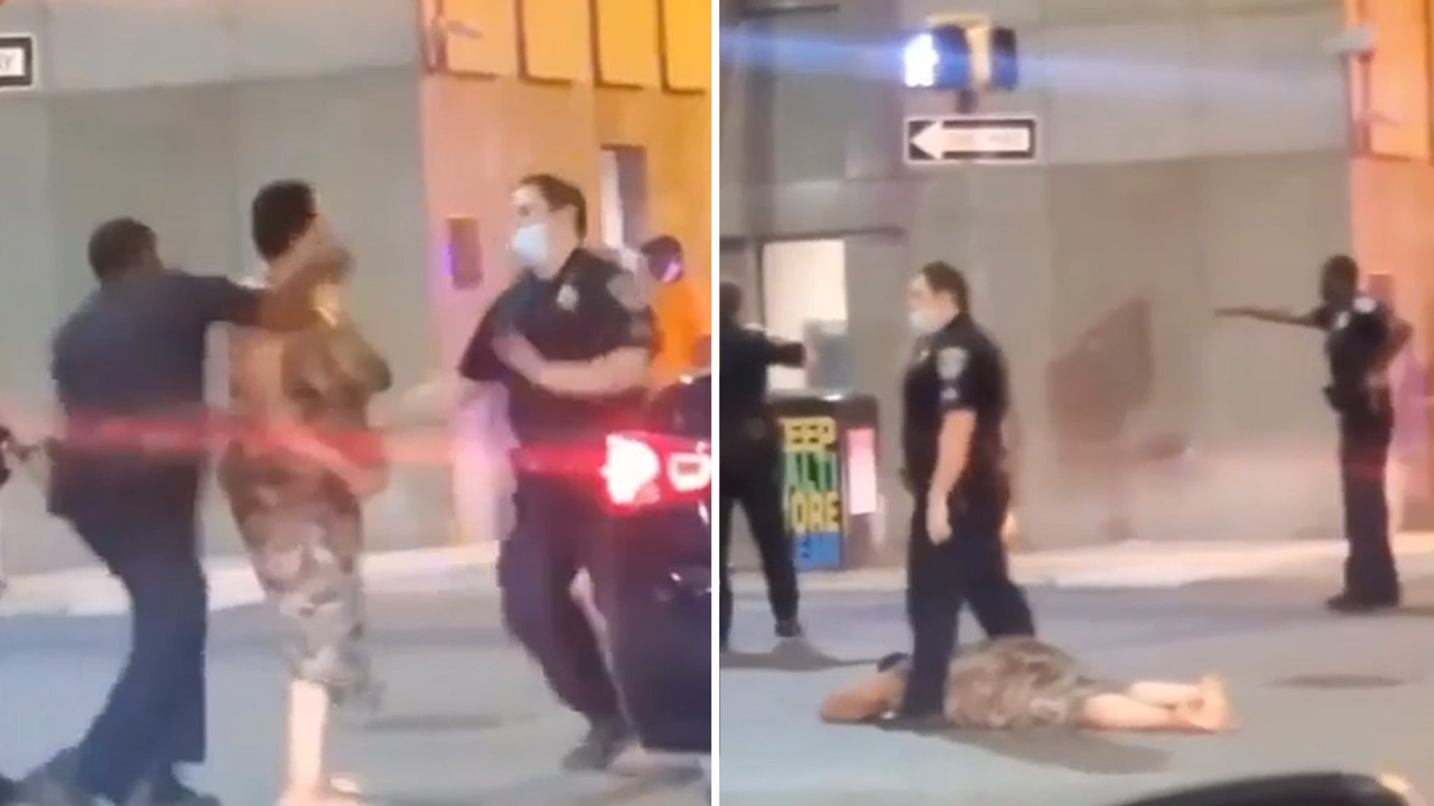 Baltimore Officer Knocks Woman Out Cold After She Smacked Fellow Cop.