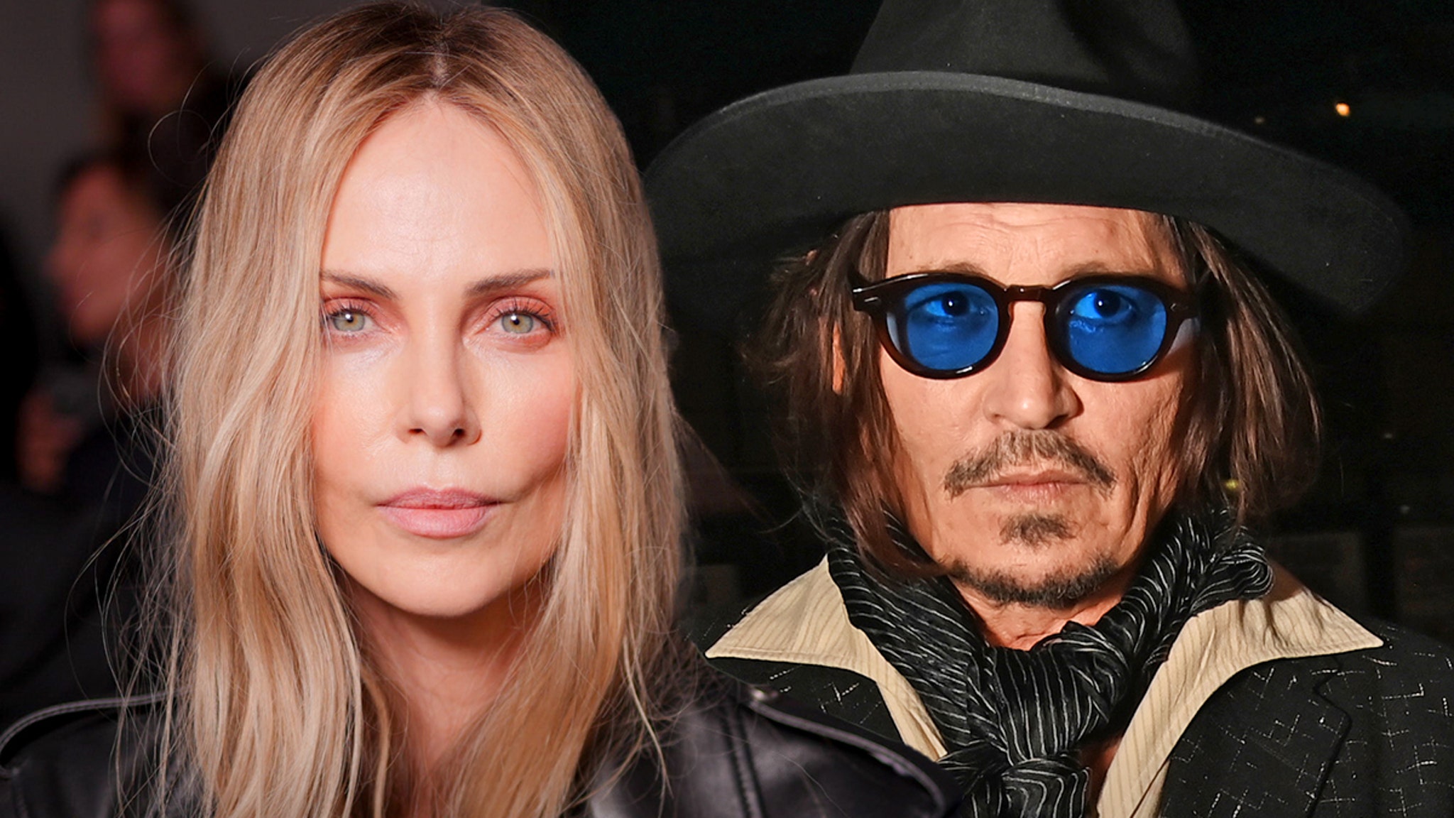 Charlize Theron Seemingly Gives Cold Shoulder to Johnny Depp at Dior Show