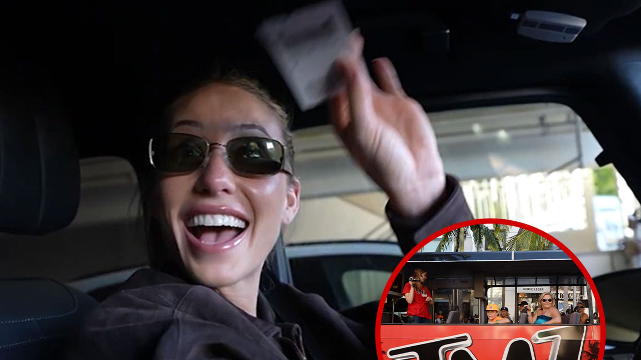 Alix Earle stapte op de TMZ-tourbus om foto’s buiten het kantoor van de plastisch chirurg te ontwijken