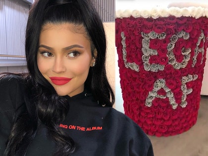 Kylie Jenner & Travis Scott Rooted for Khloe's Ex-BF at Rockets Game