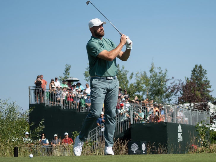 Travis Kelce Hits The Links At ACC Celebrity Golf Championship