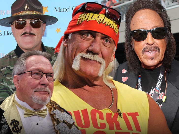 Hulk Hogan Sgt Slaughter Jimmy Hart e Ted Bibiase Getty 1